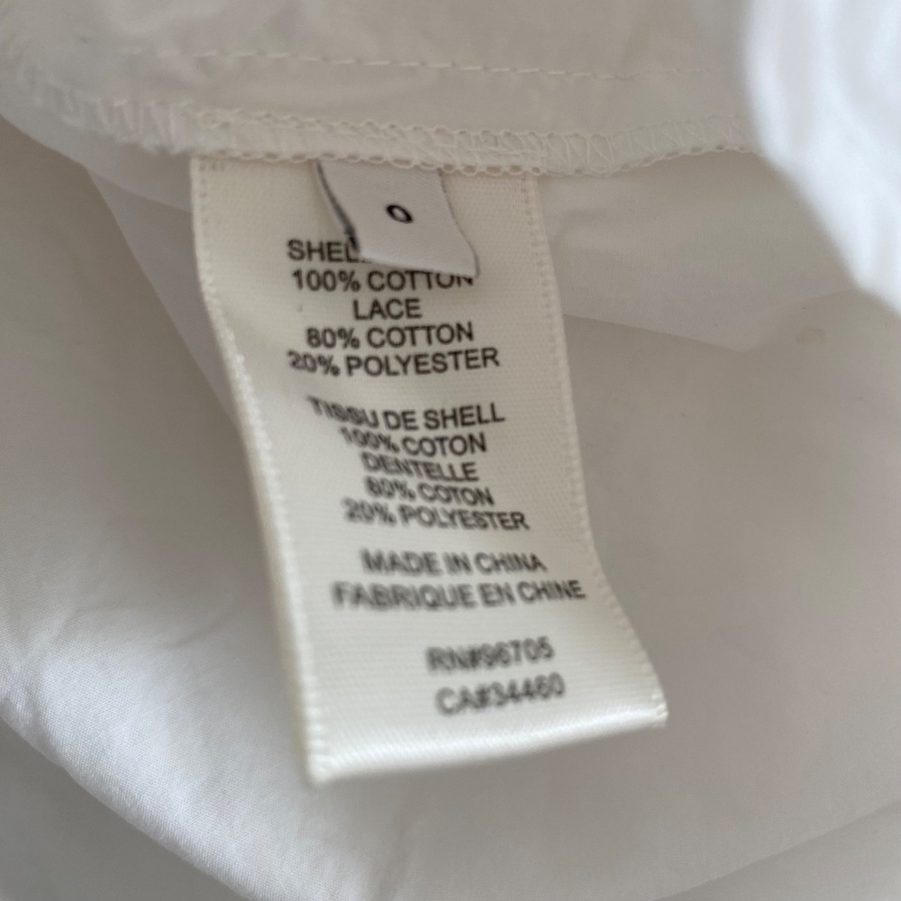 Rebecca Taylor Poplin Lace Trim Top - Picture 10 of 12